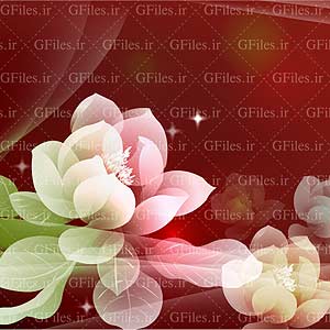 وکتور مجموعه بنر لایه باز (ai) گل نیلوفر آبی