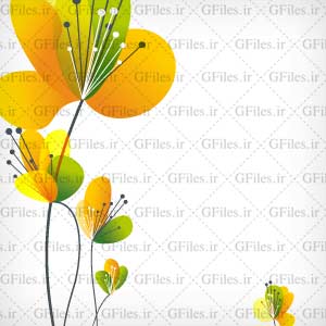 دانلود وکتور گل ساده (لایه باز)