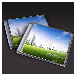 نمایش طرح روی جعبه های سی دی و دی وی دی (Cd Box PSD Mockup)