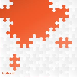 فایل رایگان و لایه باز پس زمینه وکتوری با طرح پازل (Puzzle Vector Background)