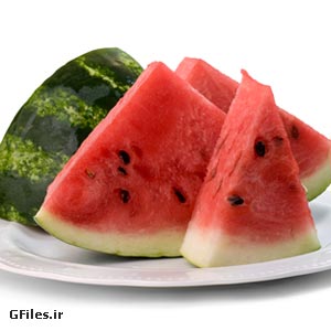 هندوانه قاچ خورده