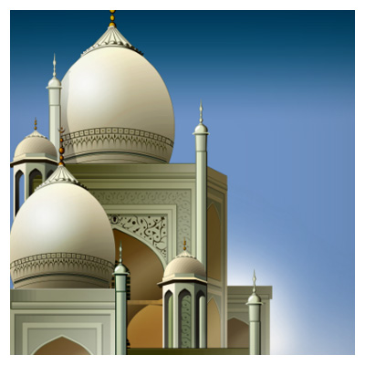 دانلود عکس با کیفیت (با فرمت jpg) از یک مسجد نقاشی شده
