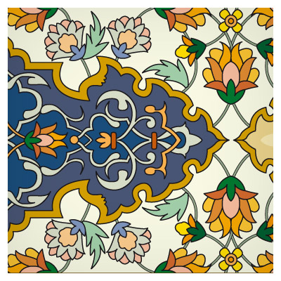 فایل وکتور تذهیب کادر و عنوان
