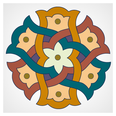 وکتور تذهیب گل