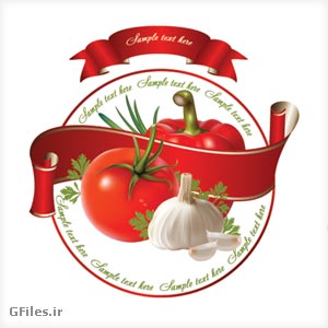 دانلود لیبل گوجه و سیر