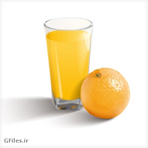 وکتور پرتقال و آب پرتقال