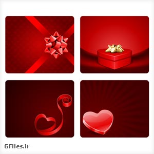 وکتور کارت پستالی عاشقانه