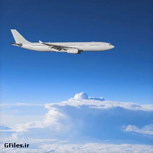 تصویر با کیفیت از پرواز هواپیما در آسمان (civil aviation aircraft wallpaper)