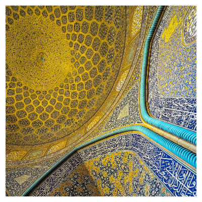 نقشهای داخلی مسجد شیخ لطف الله اصفهان