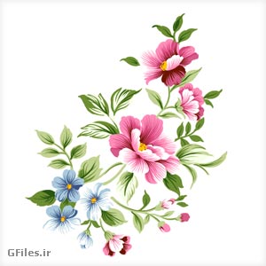 فایل لایه باز دسته گل