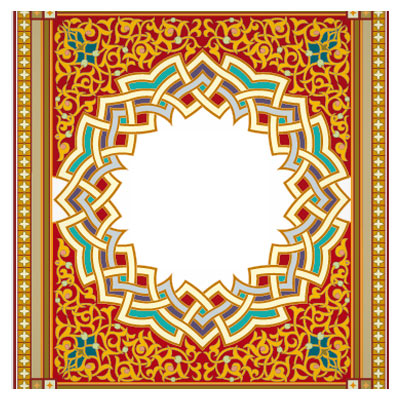 وکتور تذهیب قاب
