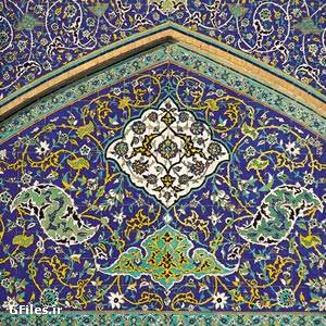 دانلود عکس با کیفیت (JPG) کاشیکاری محرابی مساجد