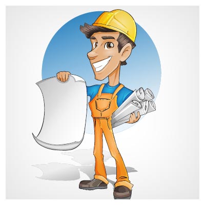 وکتور کاراکتر مهندس عمران