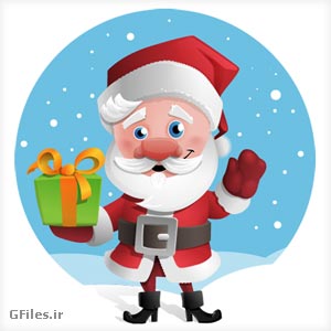 دانلود وکتور کارتونی (شخصیت کارتونی) بابانوئل ، ارائه شده با فرمت های  pdf و ai