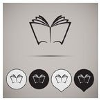دانلود فایل لایه باز لوگو و آرم کتاب و کتابخوانی با پسوند ai