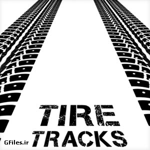 وکتور رایگان آج لاستیک و تایر خودرو (Tractor tire tracks free vector download)