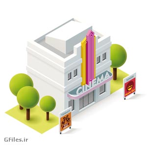 وکتور سه بعدی سینما