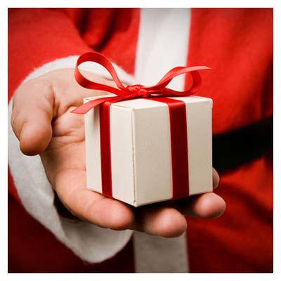 عکس با کیفیت هدیه کریسمس