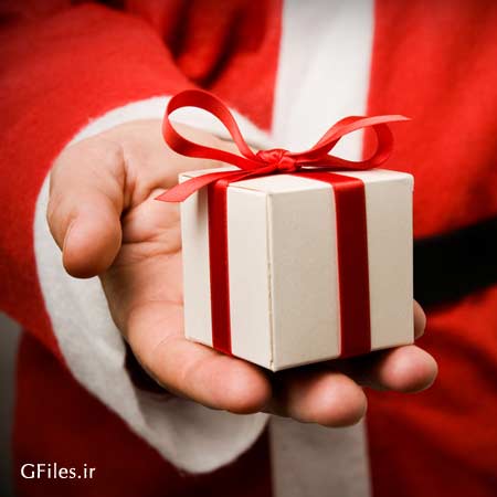 عکس با کیفیت هدیه کریسمس
