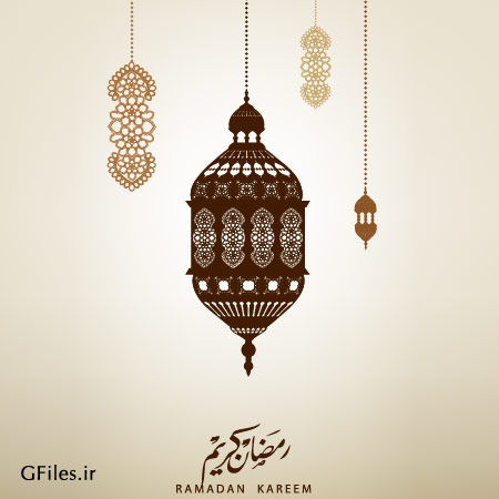 وکتور فانوس های ماه مبارک رمضان