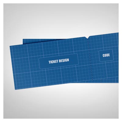 فایل موکاپ نمایش تیکت و بلیط بصورت سه بعدی ( Ticket Mockup)