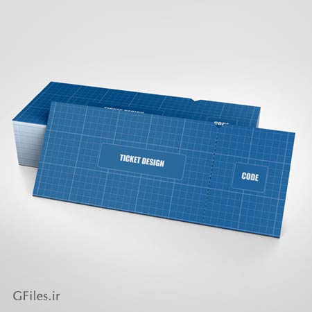 موکاپ (پیش نمایش psd) تیکت و بلیط بصورت لایه باز