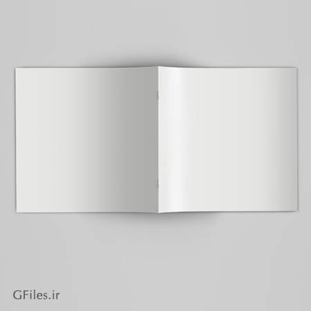 موکاپ دو صفحه داخلی مجله و کتابچه بصورت لایه باز