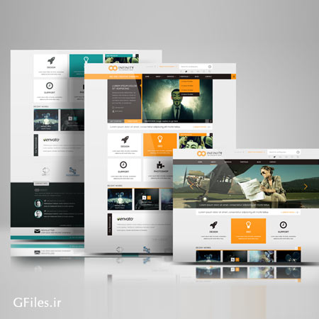 پیش نمایش یا تصاویر موکاپ نمایش قالب های وبسایت