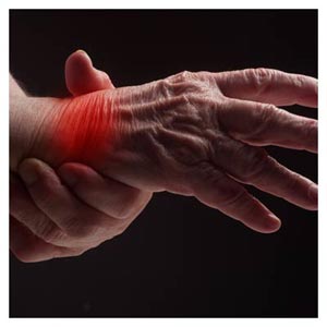عکس با کیفیت با موضوع درد در مچ دست بر اثر پیری و فرسودگی