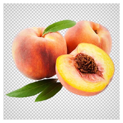 میوه هلو با فرمت png و بدون پس زمینه