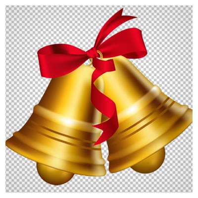 png ترانسپرنت زنگ طلایی رنگ (بدون پس زمینه)