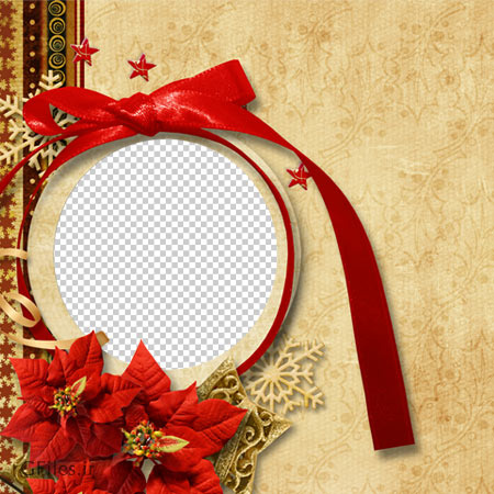 فریم و قاب طرح گل مناسب برای کریسمس
