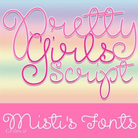 فونت فانتزی و دخترانه رایگان Pretty Girls Script (لاتین)