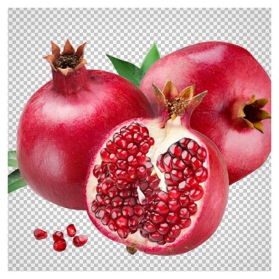 فایل png انار و دانه های انار (بدون پس زمینه)