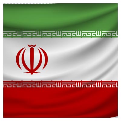 تصویر دوربری شده پرچم ایران (بدون پس زمینه PNG)