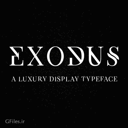فونت رایگان Exodus در چهار وزن و کلاس متنوع