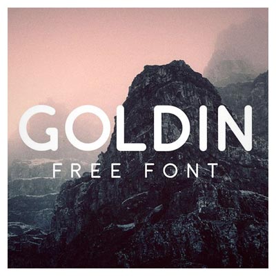فونت رایگان لاتین و دورگرد Goldin با دو استایل Regular و Light