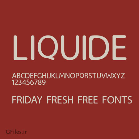 فونت رایگان انگلیسی Liquide Typeface