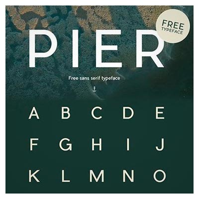 فونت کلاسیک و رایگان pier در چهار استایل مختلف