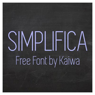 فونت لاتین Simplifica با فرمت ttf مناسب برای تایپ انگلیسی