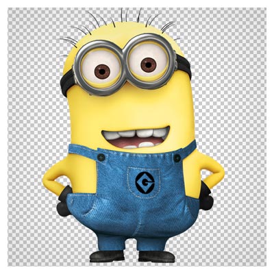 فایل دوربری شده کاراکتر کارتونی Minions