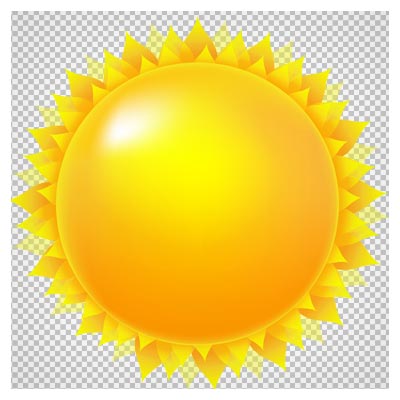 فایل با کیفیت بدون زمینه خورشید (فرمت png)