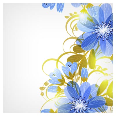 گل های تزئینی وکتوری مناسب برای طراحی کارت عروسی و دعوت (Beautiful flowers wedding Invitation Card vector)