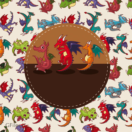 بنر کارتونی مجموعه دراکولا و اسباب بازی با فرمت وکتور (Cartoon Toy Front Cover vector background)
