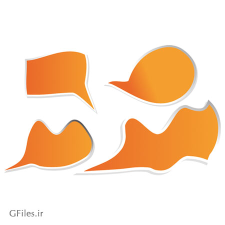 مجموعه وکتور حباب Talk و گفتگو (Talk Bubbles Vector)