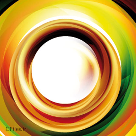 پس زمینه آبسترکت از رنگ های زیبا (Colorful Trend Background)