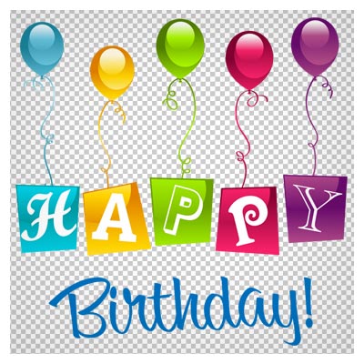 فایل کارتونی تایپوگرافی و لوگوتایپ Happy Birthday