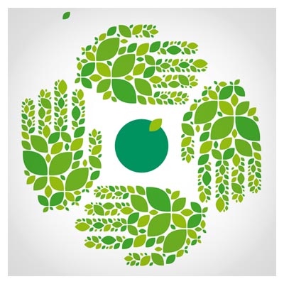 وکتور پس زمینه با موضوع اکولوژی و محیط زیست (Green Ecology Template Background Vector)