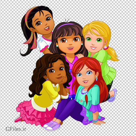 فایل png کارتونی کاراکتر دورا و دوستان (Dora and Friends)