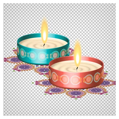 دانلود فایل دوربری شده شمع های روشن (Candle Png Clipart)